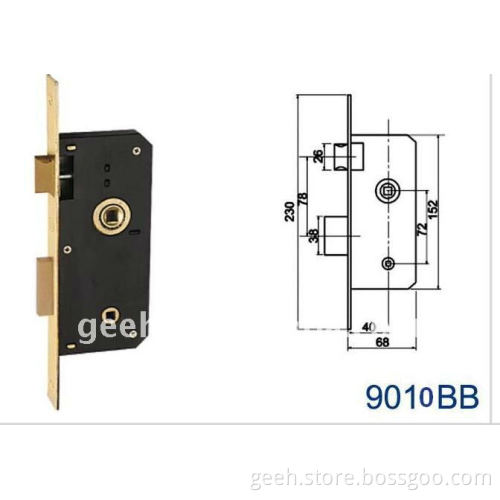 Zinc Alloy Mortise Door Lock Body